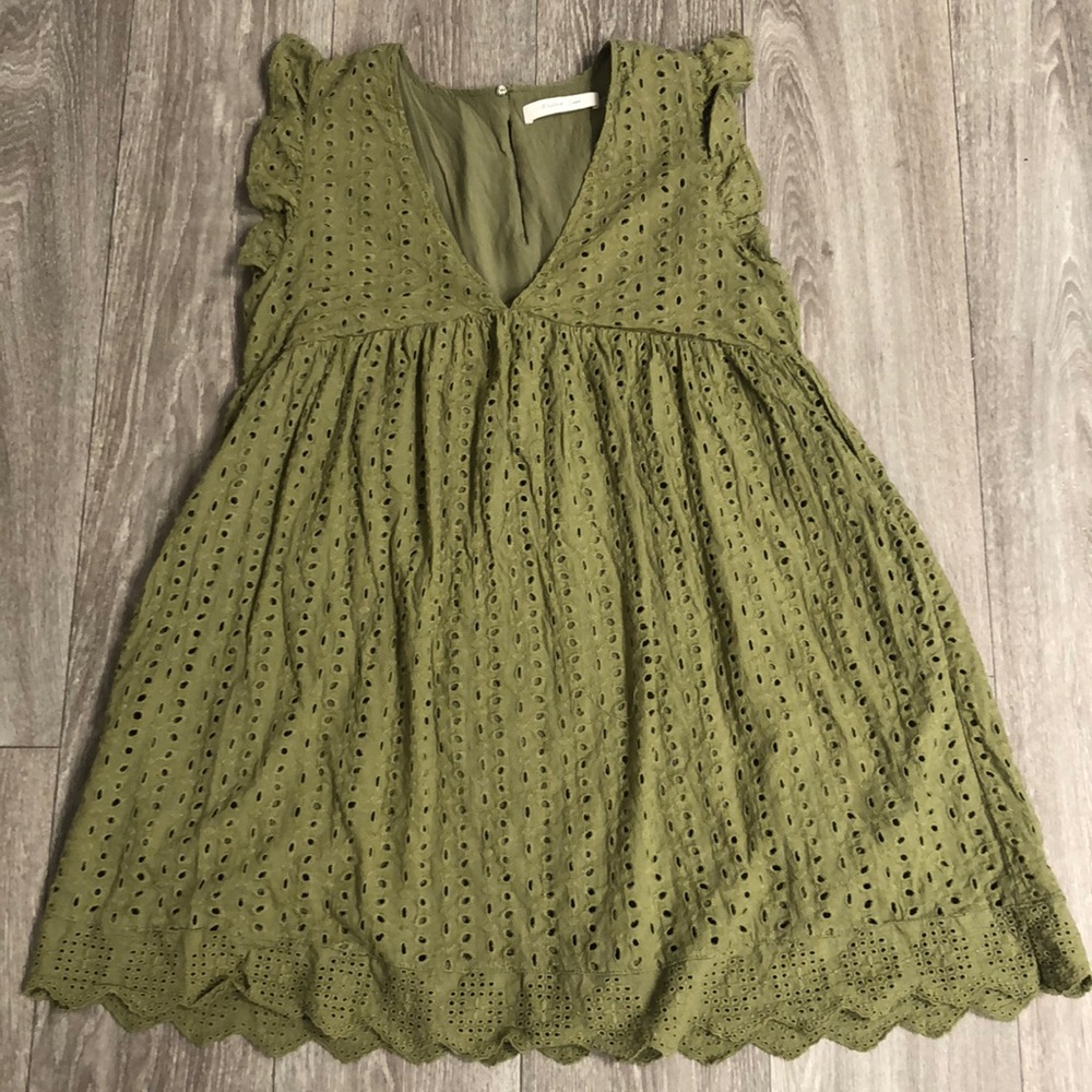Olive romper dress
